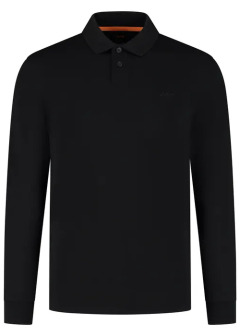 Polo HUGO BOSS negro algodón