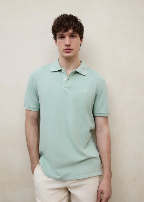 Polo ECOALF verde agua