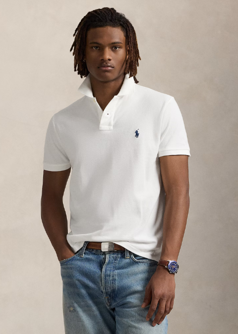 Polo RALPH LAUREN blanco pique