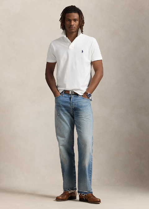 Polo RALPH LAUREN blanco pique