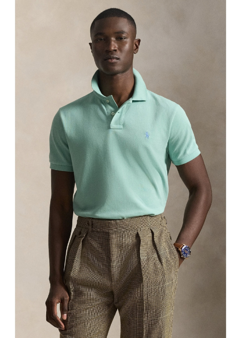 Polo RALPH LAUREN verde agua pique