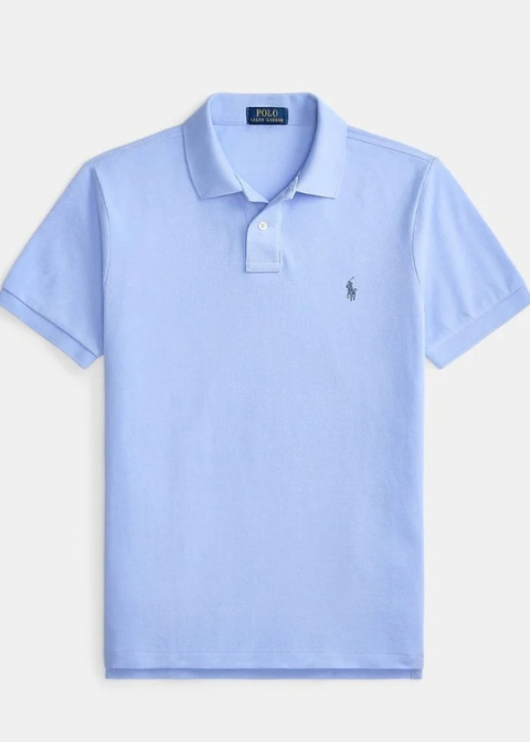 Polo RALPH LAUREN azul claro pique
