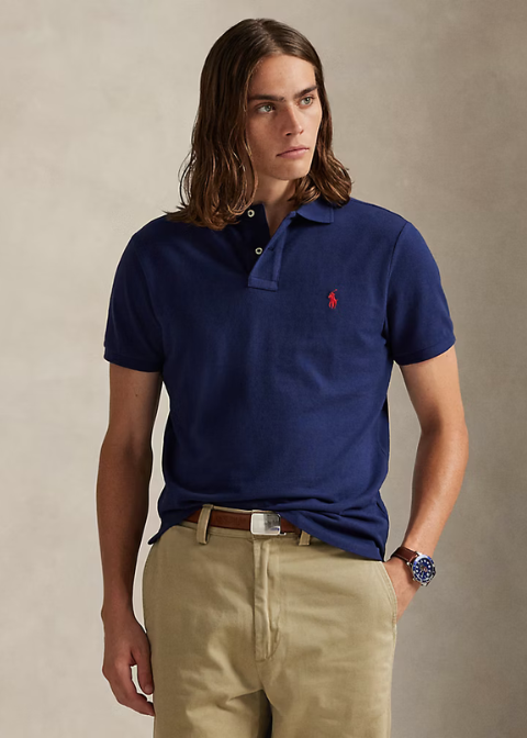 Polo RALPH LAUREN azul marino pique
