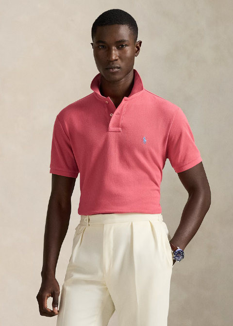 Polo RALPH LAUREN rojo claro pique