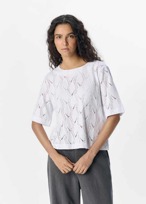 Camiseta OBJECT blanco calado