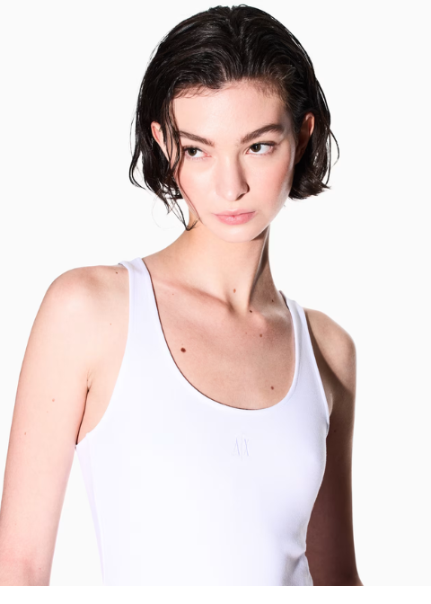 Top ARMANI blanco tirantes