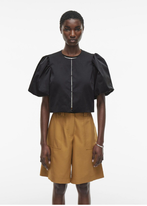 Top ROUGE EDITE negro m/c farol pomposo