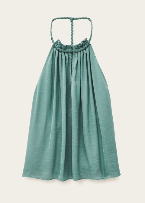 Top BA&SH verde agua saten