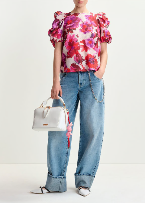 Top ESSENTIEL crudo estampado