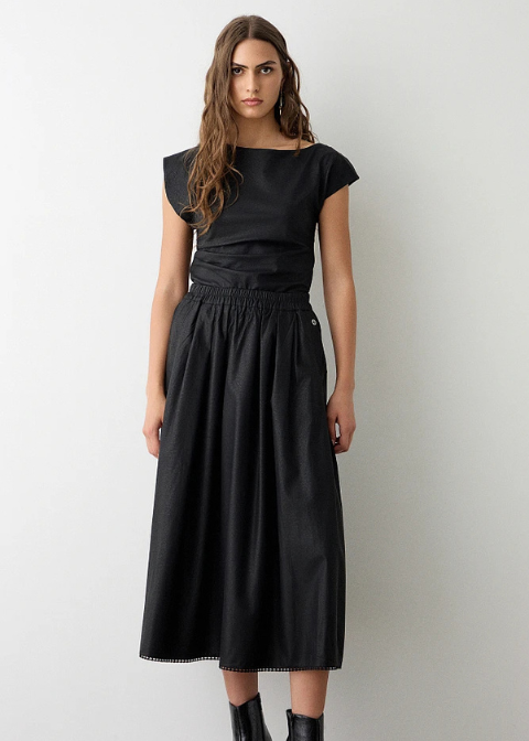 Top BSB negro piel sintetica