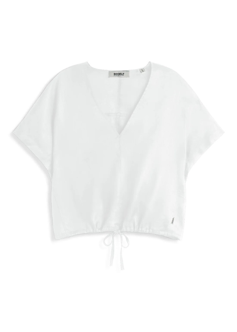 Top ECOALF blanco lino