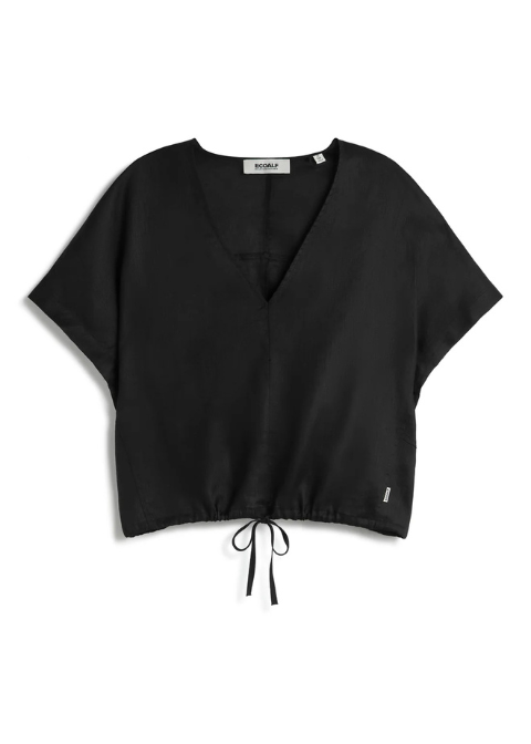 Top ECOALF negro lino