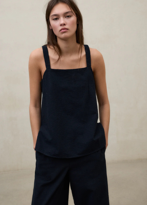 Top ECOALF azul oscuro