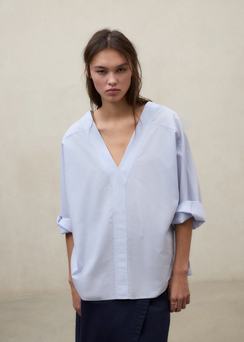 Top ECOALF azul claro