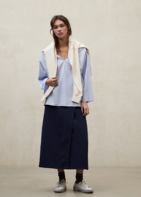 Top ECOALF azul claro