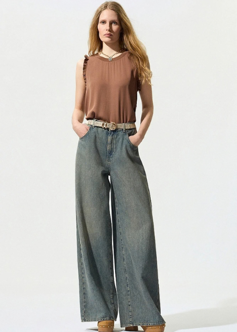 Top BSB marron satinado