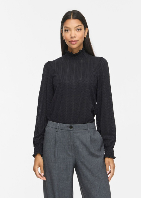 Blusa VILA detalle de volantes