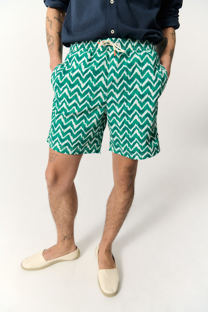 Bañador PRINTED espiga verde