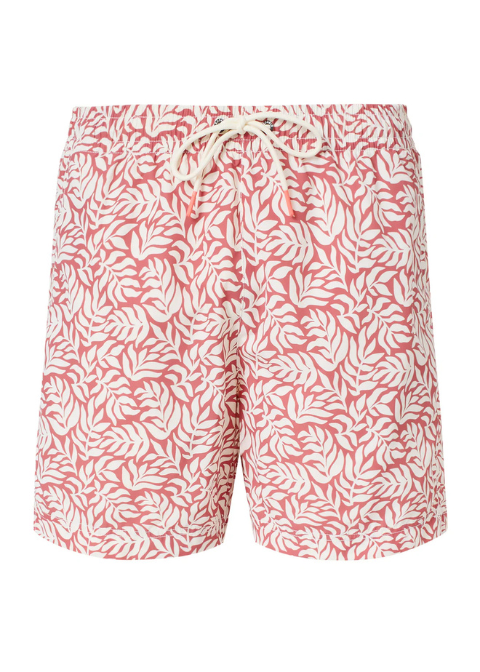 Bañador rojo estampado flores