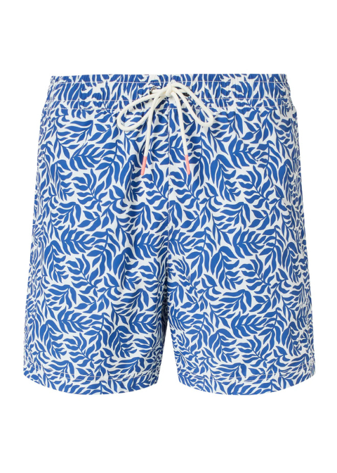 Bañador blanco estampado flores