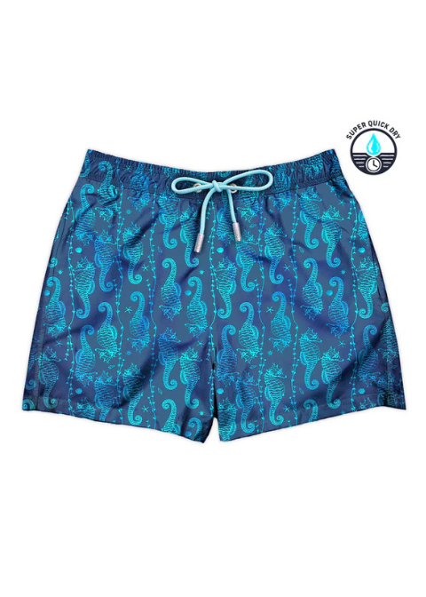 Bañador FLAMENCO azul caballitos