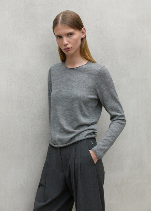 Jersey gris oscuro c/redondo