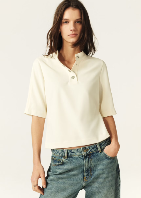 Top JIME cuello botones