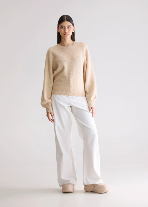 Jersey BELEROSE camel lana