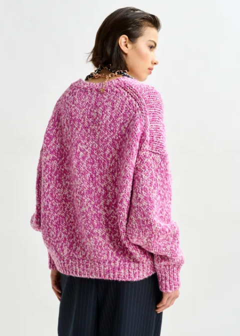 Jersey ESSENTIEL fucsia jaspeado