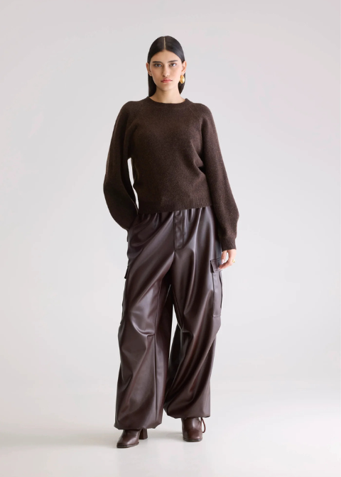 Jersey BELLEROSE marron chocolate