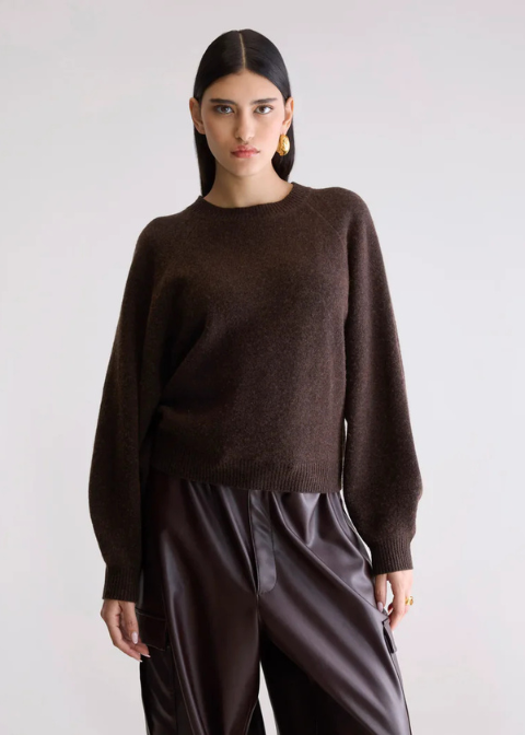 Jersey BELLEROSE marron chocolate