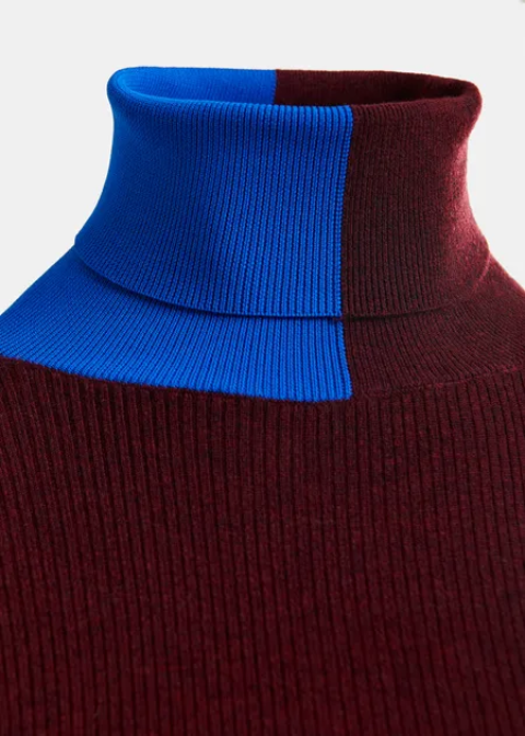 Jersey ESSENTIEL bicolor granate