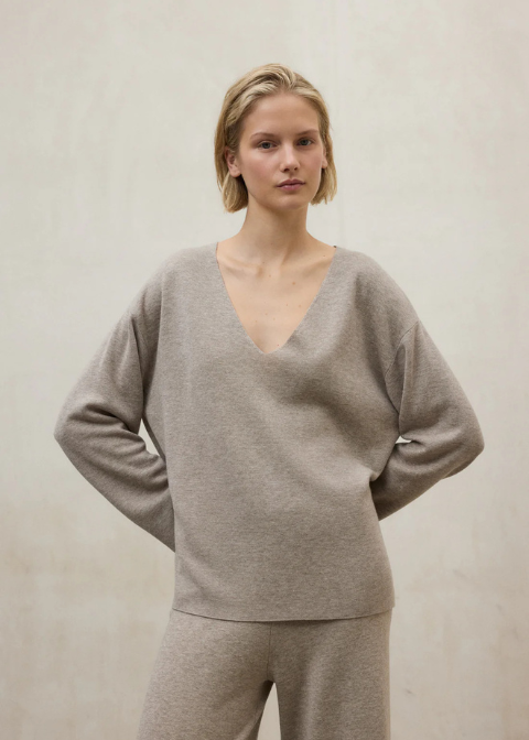 Jersey ECOALF beige fino