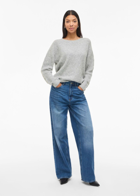 Jersey VILA gris perla ochos