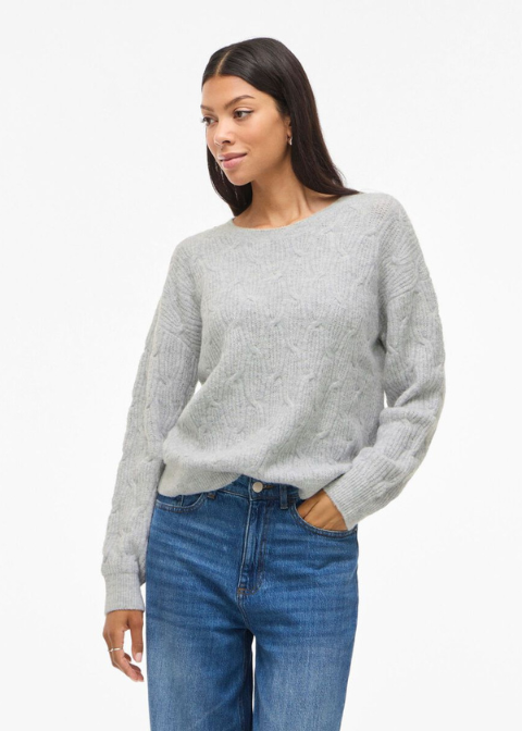 Jersey VILA gris perla ochos