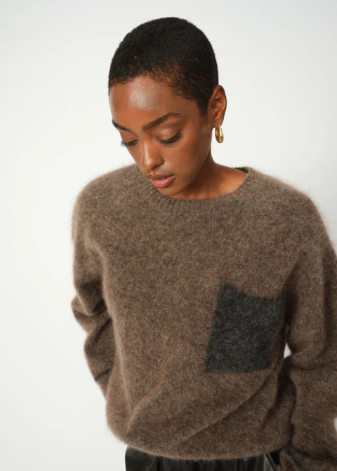 Jersey MOS MOSH marrón lana