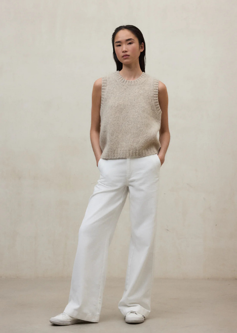ECLF. Jersey MAPLE beige jazpeado gris c/r C·BEIGET·M