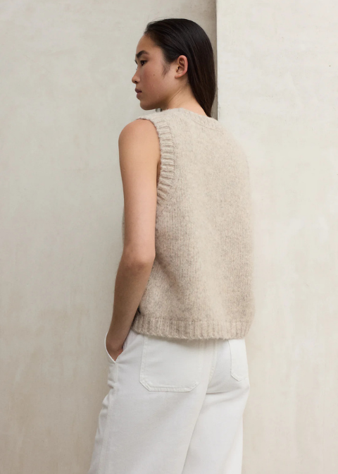 ECLF. Jersey MAPLE beige jazpeado gris c/r C·BEIGET·M