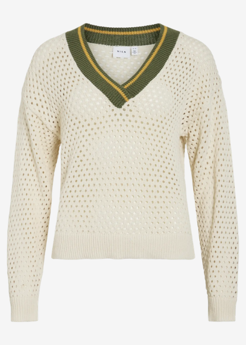 Jersey VILA beige calado