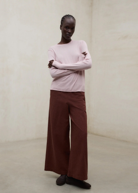 Jersey ECOALF rosa palo punto fino