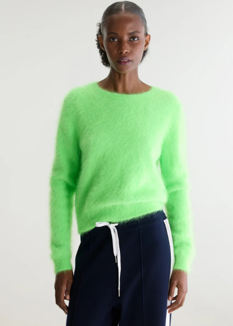 Jersey BELLEROSE verde fluor angora