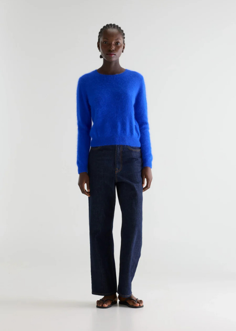 Jersey BELLEROSE azul fluor angora