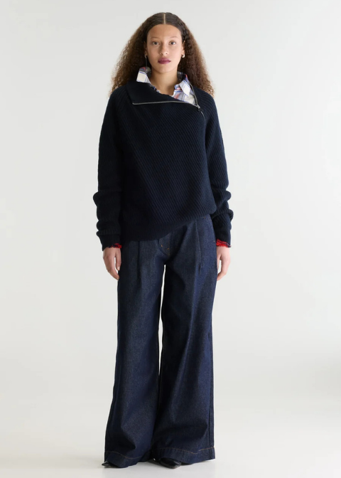 Jersey Bellerose canale detalle cremallera