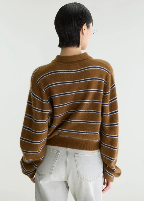 Jersey Bellerose camel rayas