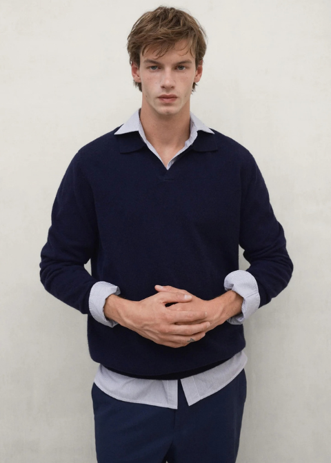 Jersey ECOALF fiino cuello tipo polo