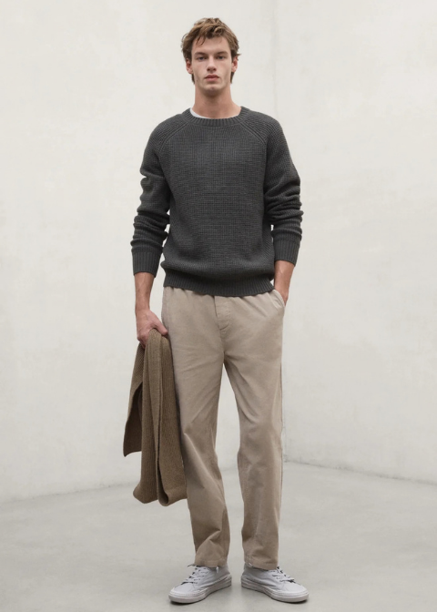 Jersey ECOALF verde textura