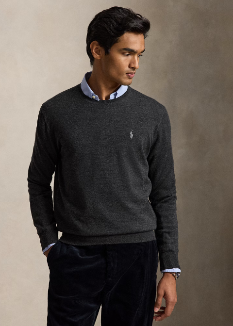 Jesey RALPH LAUREN gris lana