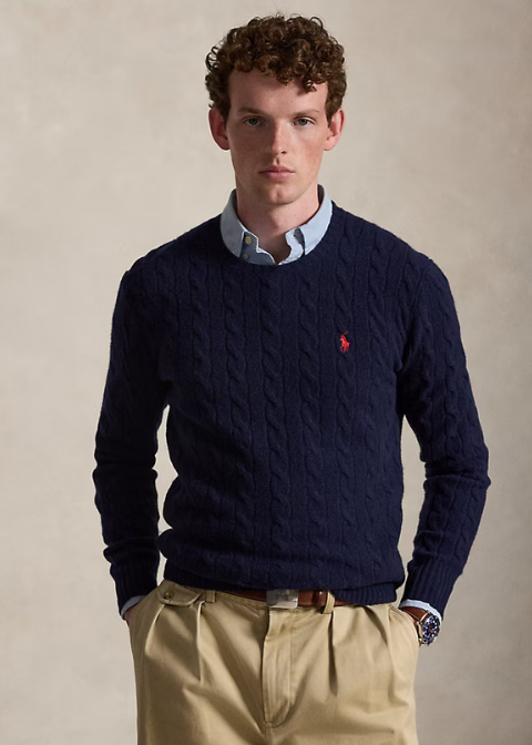 Jersey RALPH LAUREN lana azul marino