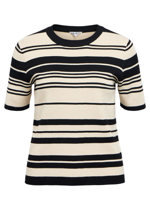 Jersey OBJECT beige rayas negras