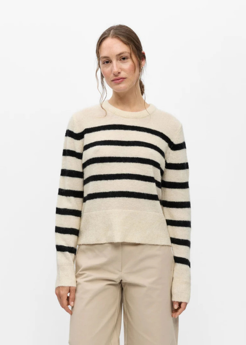 Jersey OBJECT beige rayas negras